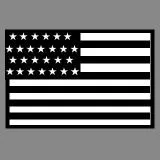 Black an white American flag