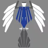 Abstract Bird - Blue