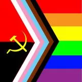 Progress Flag w/ Hammer and Sickle AnCom