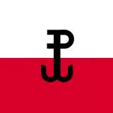 Kotwica (Poland flag background)
