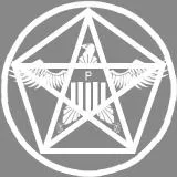United States Pentagram only white SCP