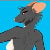 Smirking furry rat