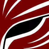 Red Stripe Hollow Mask