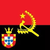 Bandeira de Angola livre com escudo português