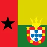 Bandeira da Guiné-bissau com armas reais de Portugal