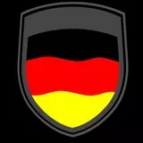 Deutschlandflagge - Emblem Style