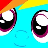 Rainbow Dash Face (Version of Br0n1esYT's Derpy Face)