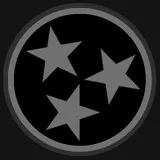Tennessee State Flag Stars Blackout