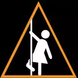Stickman Strichmännchen Poledancer
