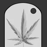 Weed dog Tag