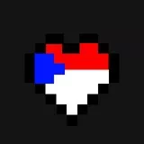 Czech flag heart