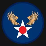 WWII Army Air Force Winged Star Insignia - AAF Uniform Shoulder Patch