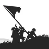 Flag Raising at Iwo Jima - by Joe Rosenthal, February 1945