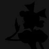 silhouette girl (black)