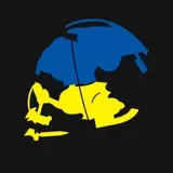 Ukraine flag,skull