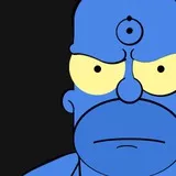 watchmen doctor manhattan homer simpson blue