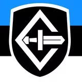 Estonain flag with Estonian special forces emblem(EOG/ESTSOF)