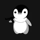 Penguin with gun reworked
