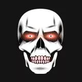 Creepy skull