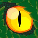 Green dragon eye