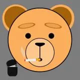 Ted Smoking Cigarette