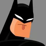 BATMAN ,DC COMICS, grey derp