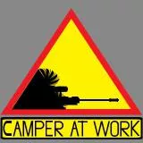 CAMPER AT WORK