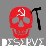 Anti-communist skull for freedom and liberty. Better dead than red. 