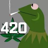 kermit smoking green 420