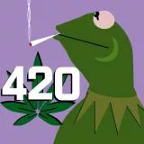 kermit smoking green 420