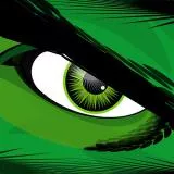 Green HULK MARVEL green eye