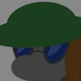 WWI Pony with Glasses