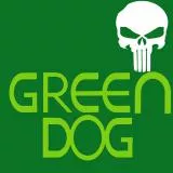 green dog