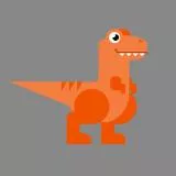 Caveman Gaming Emblem T-Rex