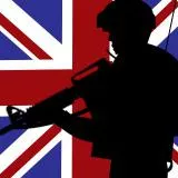 British soldier, united kingdom, union jack, union flag