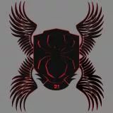 aranha red and black